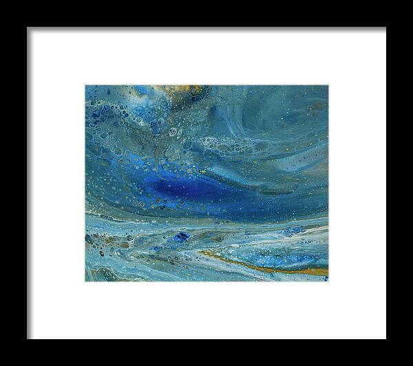Abstract Framed Print featuring the painting Underworld by Darice Machel McGuire