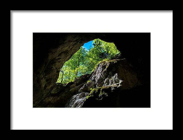 Cave Framed Print featuring the photograph Underworld Exit by Andreas Berthold