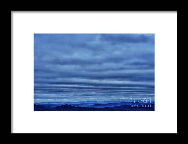 Winter Framed Print featuring the photograph Undulations Clouds and Mountains by Thomas R Fletcher