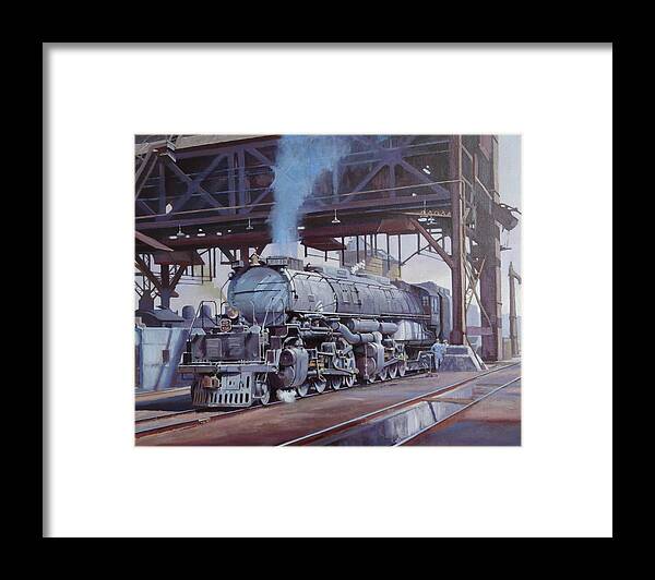 Bigboy Framed Print featuring the painting Union Pacific Big Boy by Mike Jeffries