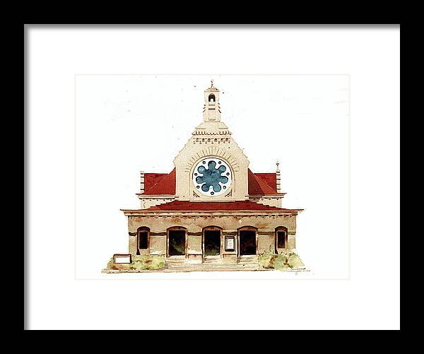 Furness Framed Print featuring the painting Unitarian Church - F.Furness by William Renzulli