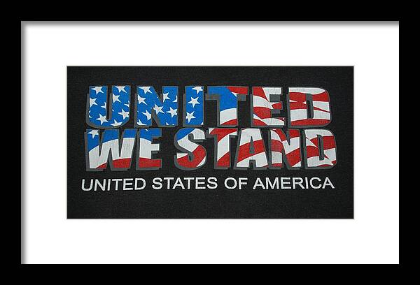 Americana Framed Print featuring the photograph United We Stand by Rob Hans
