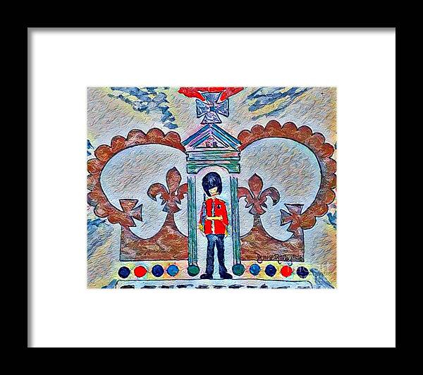 Great Britain Framed Print featuring the painting Unity - 14th in the Series by Denise Railey