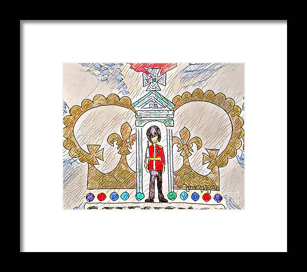 Great Britain Framed Print featuring the painting Unity - 3rd in the Series by Denise Railey