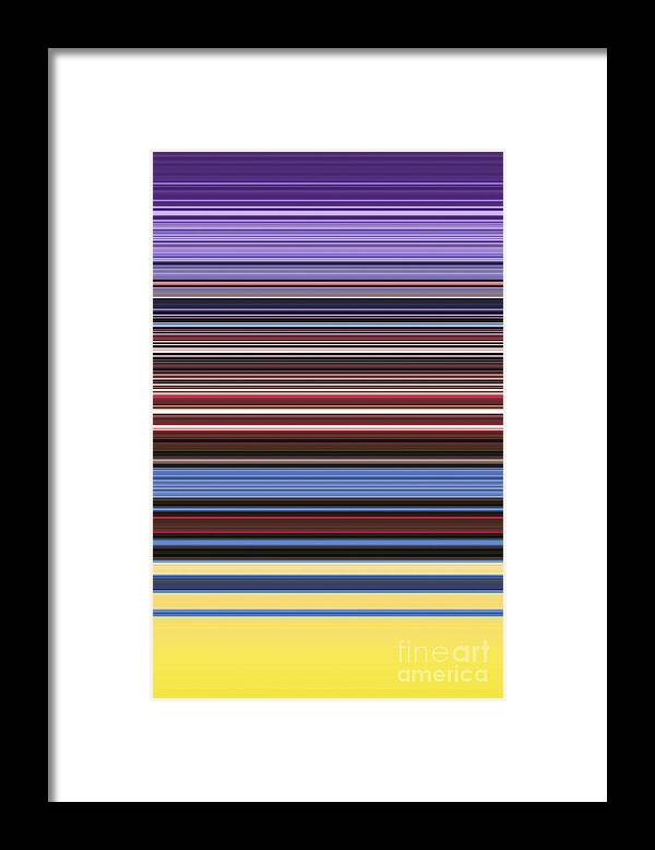 Simply Colour Framed Print featuring the digital art Unity of Colour 6 by Tim Gainey