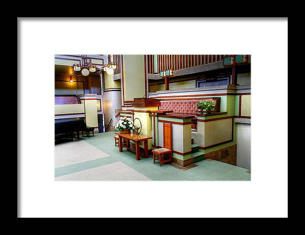 Unitarian Universalist Temple Framed Print featuring the photograph Unity Temple - 5 by David Bearden