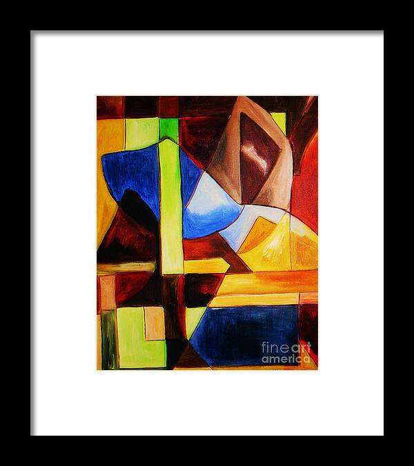 Acrylic Painting Framed Print featuring the painting Unity by Yael VanGruber