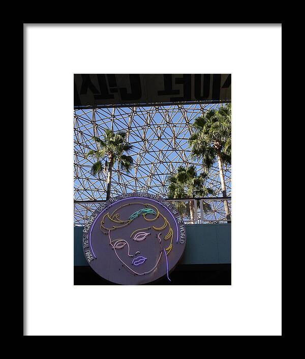 Universal Studios Pasadena California Framed Print featuring the photograph Universal Studios Neon by Kenny Glover