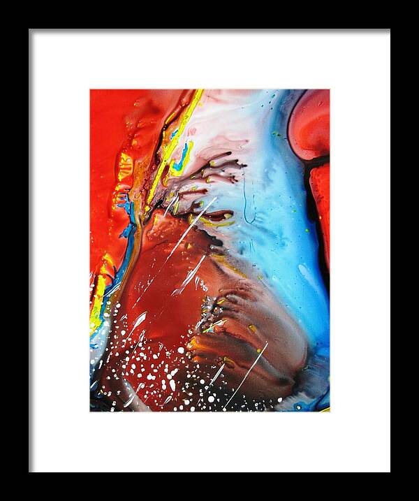 Space Framed Print featuring the painting Universe Two by David Raderstorf