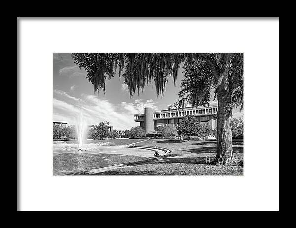 University Of Central Florida Framed Print featuring the photograph University of Central Florida John Hitt Library by University Icons