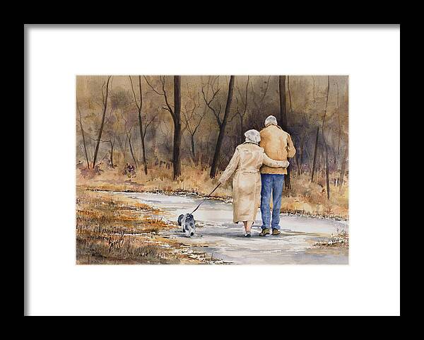 Autumn Framed Print featuring the painting Unspoken Love by Sam Sidders