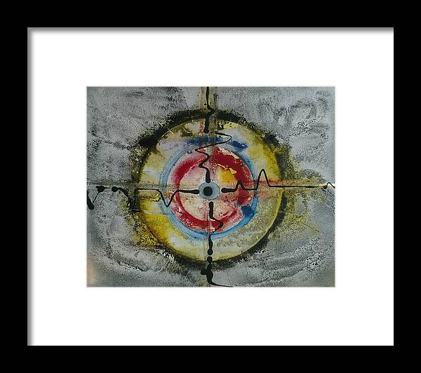 Four Directions Framed Print featuring the painting Four Directions Energy by 'REA' Gallery