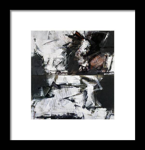 Panels Framed Print featuring the painting Untitled II by Ritchard Rodriguez