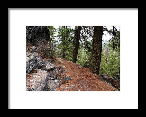 Nature Framed Print featuring the photograph Up around the Bend... by Ben Upham III