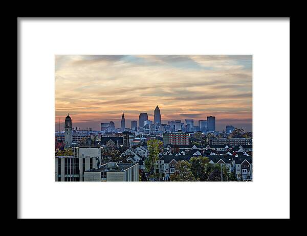 Up On The Rooftops Framed Print featuring the photograph Up On The Rooftops by Jackie Sajewski