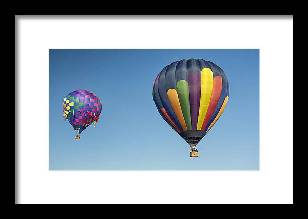 Balloon Framed Print featuring the photograph Up Up and Away by Robert Fawcett