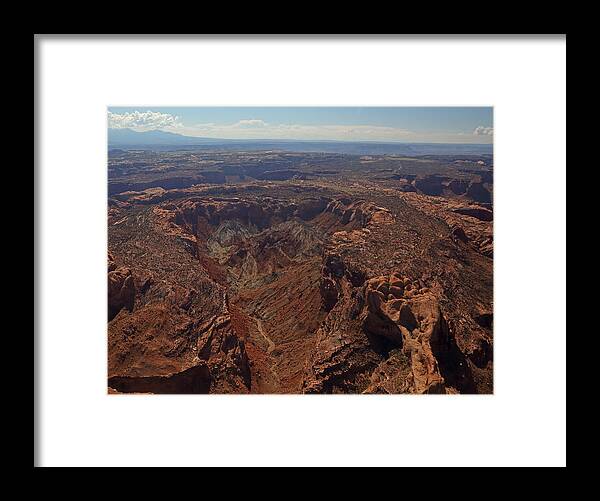 Upheaval Dome Framed Print featuring the photograph Upheaval Dome in Canyonlands National Park by Jean Clark