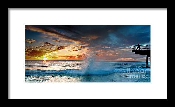 Indian Ocean Framed Print featuring the photograph Upon Day's End by Kym Clarke