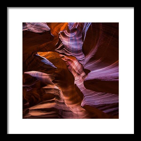 Arizona Framed Print featuring the photograph Upper Antelope Canyon by Larry Marshall
