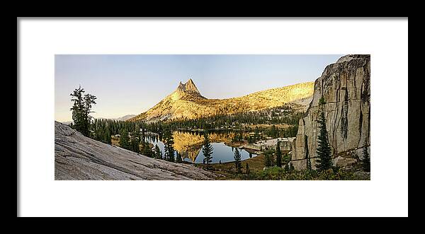 Cathedral Lake Framed Print featuring the photograph Upper Cathedral by Angie Schutt
