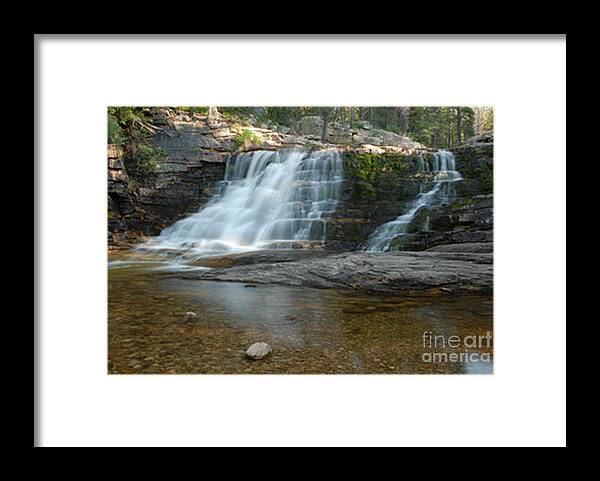 Waterfall Framed Print featuring the photograph Upper Provo River Falls by Dennis Hammer