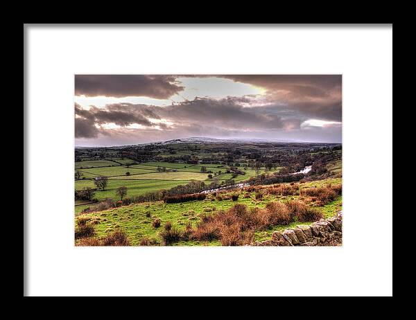 Upper Teesdale Framed Print featuring the photograph Upper Teesdale in the North Pennines by Jeff Townsend