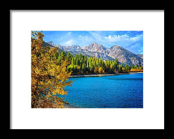 Twin Lakes Framed Print featuring the photograph Upper Twin Lakes Fall Beauty by Lynn Bauer