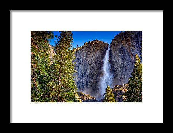 Waterfall Framed Print featuring the photograph Upper Yosemite Falls by Rick Berk