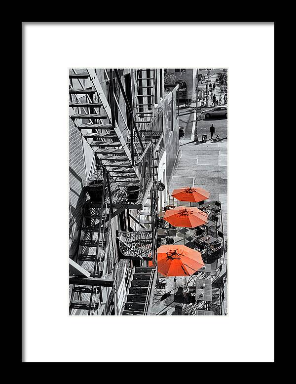 Photosbycate Framed Print featuring the photograph Urban Cafe by Cate Franklyn