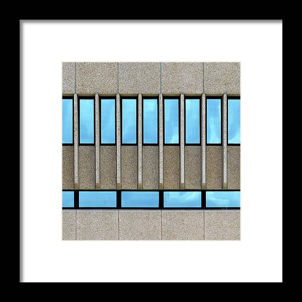 Urban Framed Print featuring the photograph Square - Urban Reflection by Stuart Allen