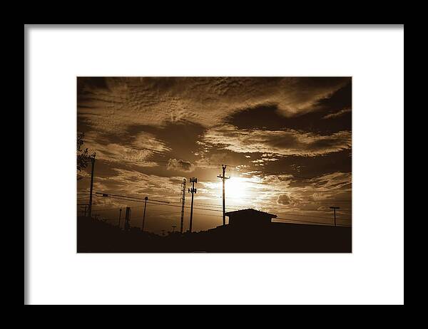 Sunset Framed Print featuring the photograph Urban Sunset #2 by Angela Weddle