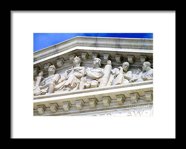 Washington Framed Print featuring the photograph US Supreme Court 4 by Randall Weidner