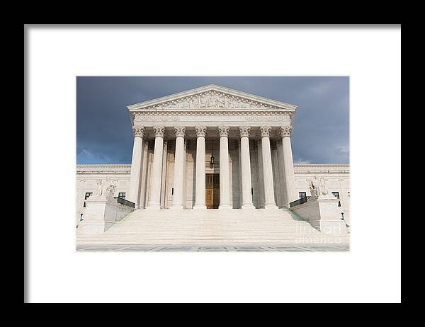 Clarence Holmes Framed Print featuring the photograph US Supreme Court Building V by Clarence Holmes
