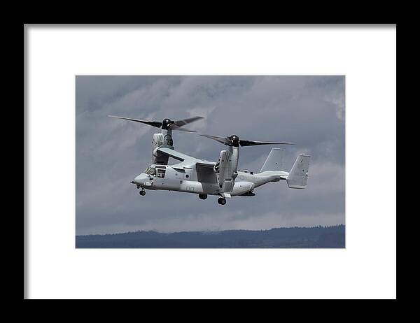 Osprey Framed Print featuring the photograph USMC V-22 Osprey by Rick Pisio