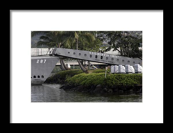  Framed Print featuring the photograph U.S.S. Bowfin by Kenneth Campbell