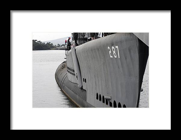  Framed Print featuring the photograph U.S.S. Bowfin, Pearl Harbor by Kenneth Campbell
