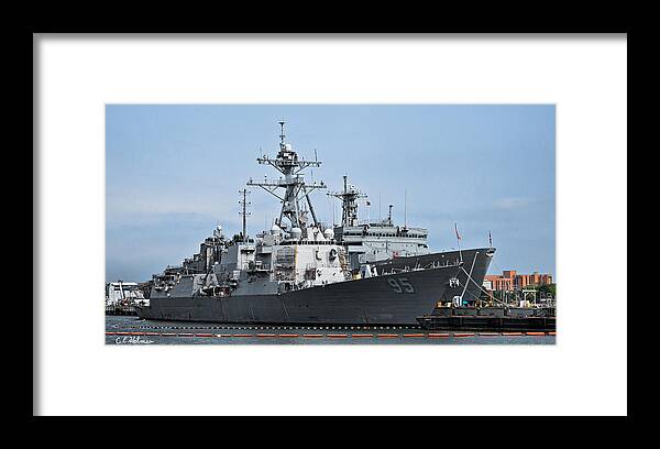 Ship Framed Print featuring the photograph USS James E. Williams DDG-95 by Christopher Holmes