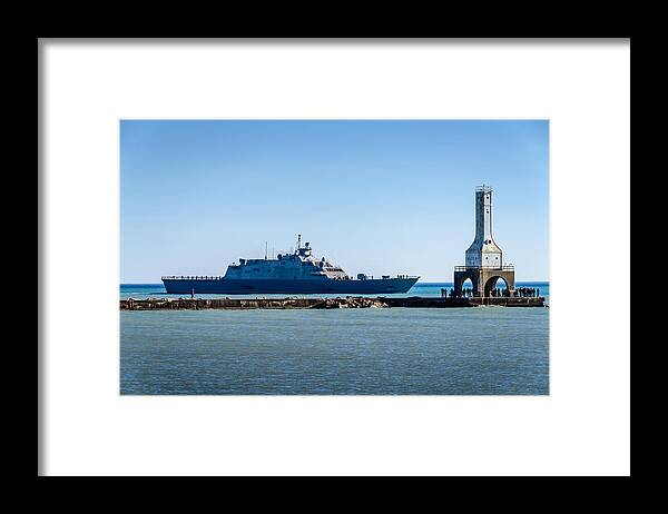 2015 Framed Print featuring the photograph USS Milwaukee by Randy Scherkenbach