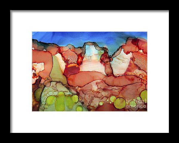Utah Framed Print featuring the painting Utah by Shelley Myers