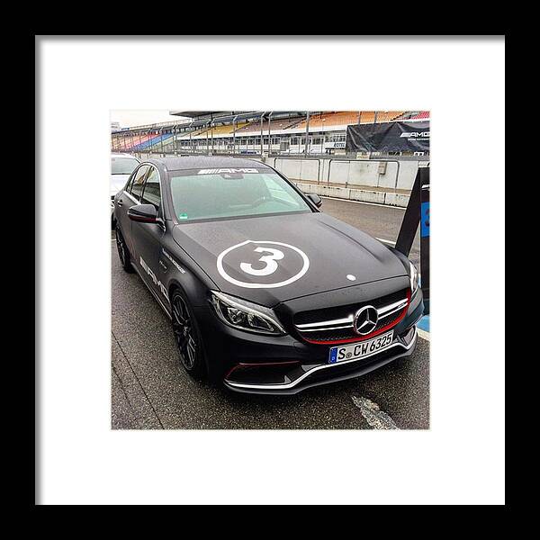 Amgaddict Framed Print featuring the photograph V8 Biturbo Powered Mercedes-amg C63s by Markus Mangold