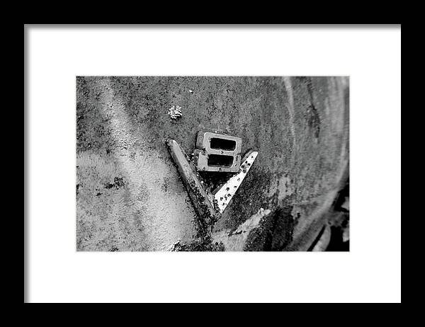 V8 Framed Print featuring the photograph V8 Emblem by Matthew Mezo
