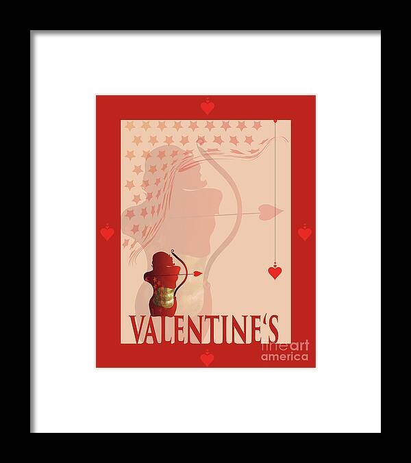  Framed Print featuring the digital art Valentine's JM 0004 by Johannes Murat