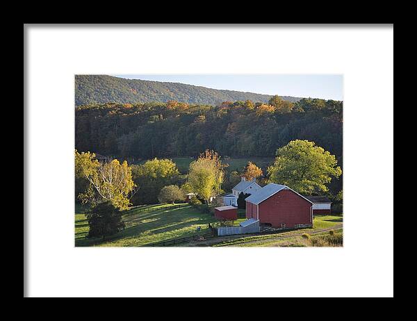 Photography Framed Print featuring the photograph Valley Farm by Steven Barrett