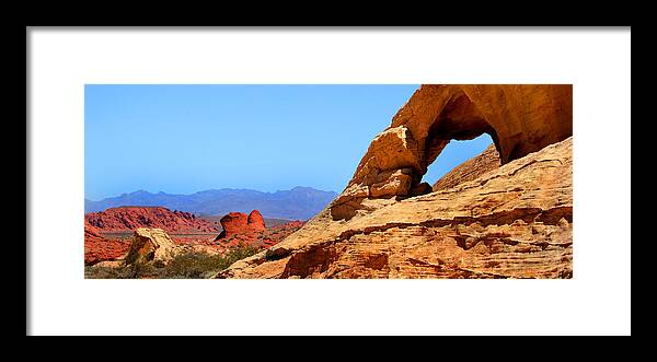 Valley Of Fire Framed Print featuring the photograph Valley of Fire Arch by Brook Burling