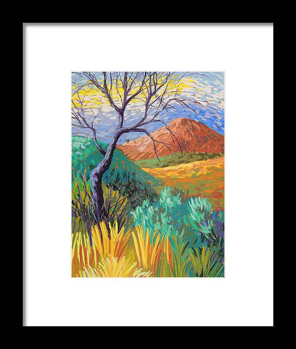 Van Gogh Framed Print featuring the pastel Van Gogh in theFranklins by Candy Mayer