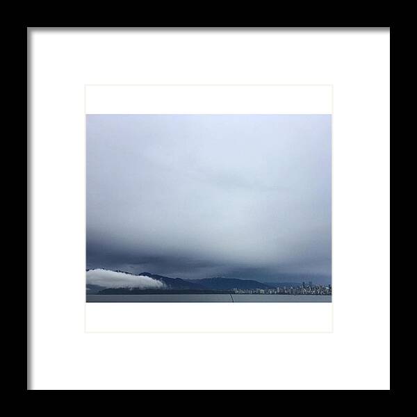 Beautiful Framed Print featuring the photograph #vancouver #jerichobeach #clouds #cloud by Amirreza Ahmadivafa 