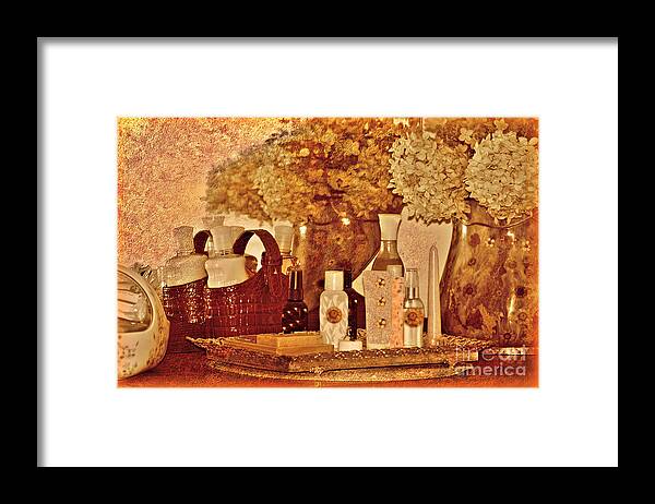 Sepia Framed Print featuring the photograph Vanity Lady Lilith by Barbara S Nickerson