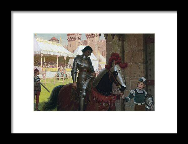 19th Century Art Framed Print featuring the painting Vanquished by Edmund Leighton