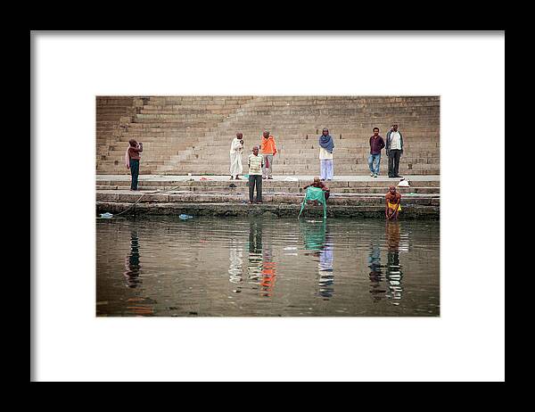 Ganges River Framed Print featuring the photograph Varanasi VII by Erika Gentry