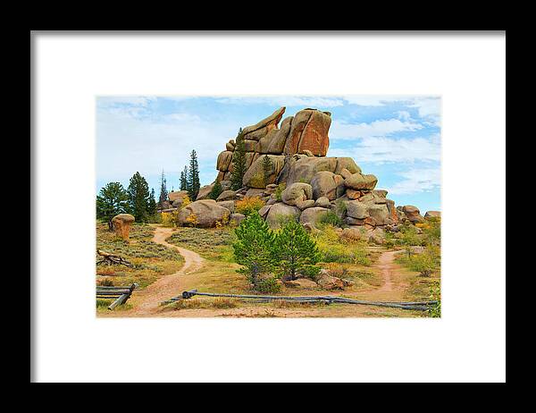 Wyoming Framed Print featuring the photograph Vedauwoo by Nancy Dunivin